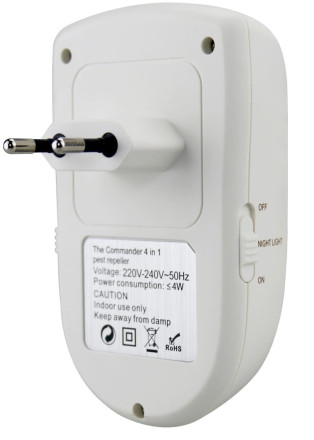 Ультразвуковой отпугиватель грызунов и насекомых "Экоснайпер AN-A833" Ультразвуковой отпугиватель грызунов и насекомых "Экоснайпер AN-A833"